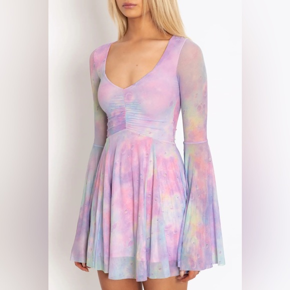NWOT Pastel Planet Spectre Dress, Blackmilk Size Small - Picture 6 of 10